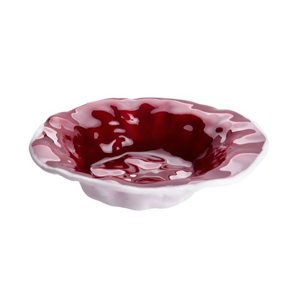 MERLOT GLASS BOWL 24CM