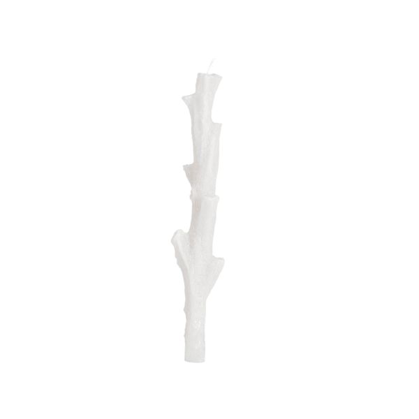 VELA CORAL BLANCO PARA CANDELABRO